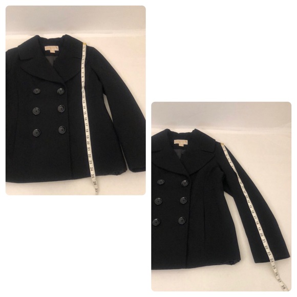 MICHAEL Michael Kors Wool, Front Pockets Double Breasted Coat/EUC - Picture 14 of 15